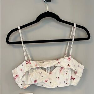 H&M White Cream Crop Camisole